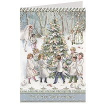 Christmas Celebrations Embossed and Foiled Christmas Card ~ Germany