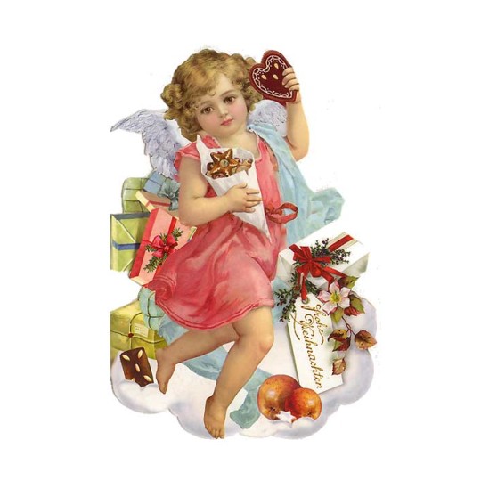 Angel with Sweets Christmas Card ~ Germany