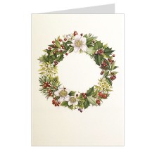 Classic Christmas Wreath Italian Christmas Card ~ Rossi Italy