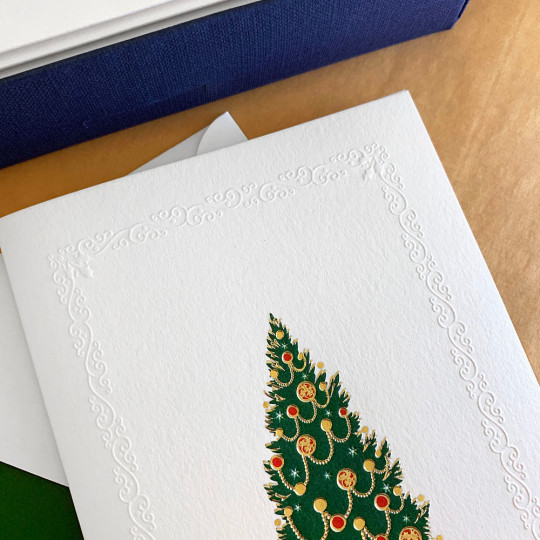 Tree with Gifts Christmas Cards Boxed Set ~ 10 Cards + 10 Envelopes ~ Rossi Italy