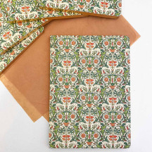Softcover Italian Florentine Notebook ~ Size A5 ~ Gold Edge ~ Flora Design