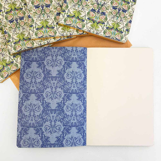 Softcover Italian Florentine Notebook ~ Size A5 ~ Gold Edge ~ Pacis Design