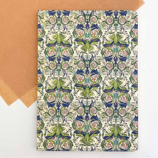 Softcover Italian Florentine Notebook ~ Size A5 ~ Gold Edge ~ Pacis Design