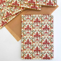 Softcover Italian Florentine Notebook ~ Size A5 ~ Gold Edge ~ Lilium Design