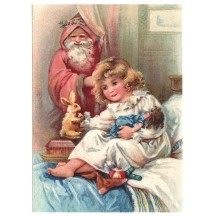 Child with Toys XL Embossed Christmas Postcard ~ Germany