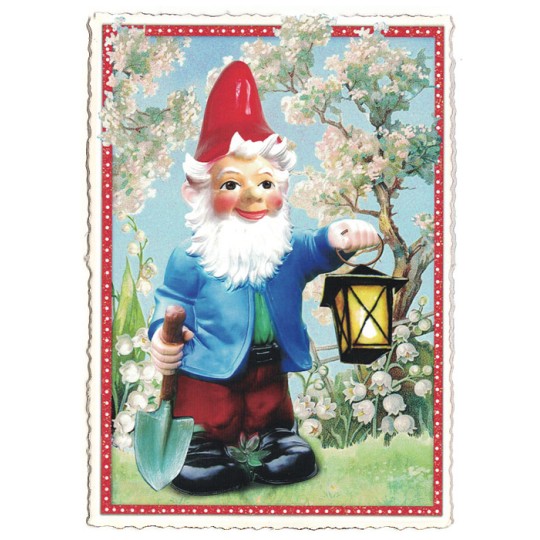 Garden Gnome Postcard ~ Germany