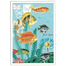 Fish Collage Postcard ~ Germany