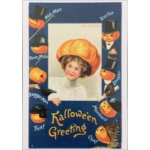 Pumpkin Maiden Postcard ~ Holland