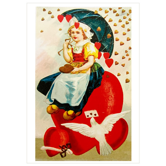 Valentine Showers Valentine Postcard ~ Holland