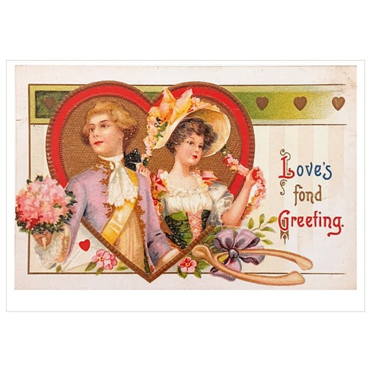 Love's Fond Greeting Valentine Postcard ~ Holland