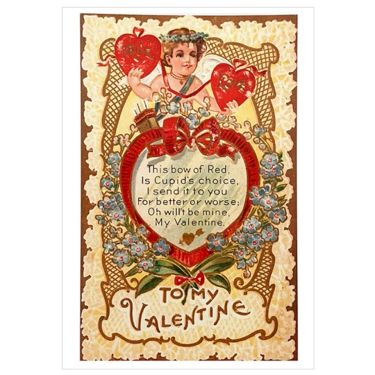 Fancy True Love Valentine Postcard ~ Holland