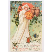 Halloween Maiden Postcard ~ Holland