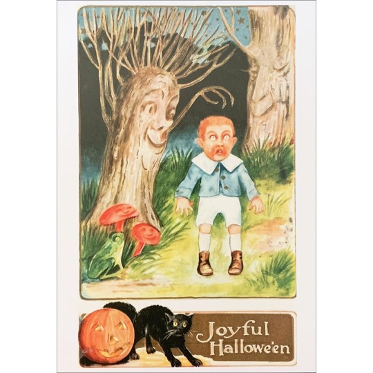 Spooky Forest Halloween Postcard ~ Holland
