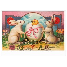 To Greet You at Easter Colorful Easter Postcard ~ Holland