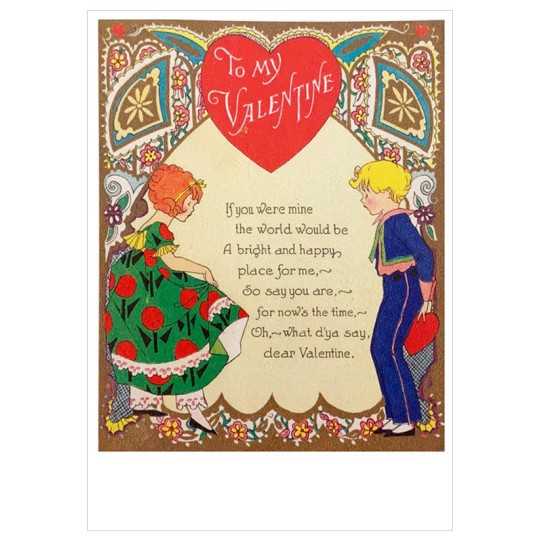 To My Valentine Sweet Valentine Postcard ~ Holland