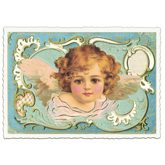 Cherub Christmas Postcard ~ Germany