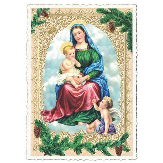 Madonna and Child Christmas Postcard ~ Germany