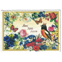 Month of June Postcard ~ Germany