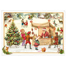 Christmas Market Postcard ~ Germany