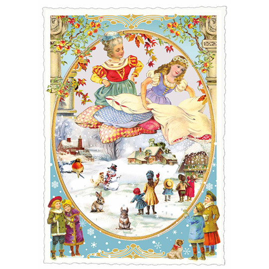 Frau Holle Fairytale Postcard ~ Germany