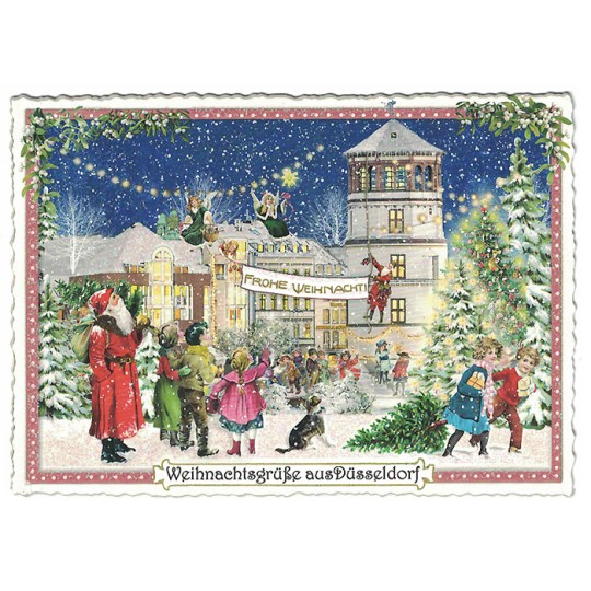Dusseldorf Christmas Postcard ~ Germany