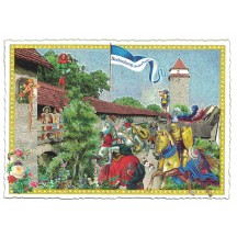 Rothenburg Castle Collage Postcard ~ Germany