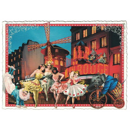 Moulin Rouge Paris Postcard ~ Germany
