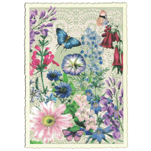 Flower Collage Postcard ~ Germany