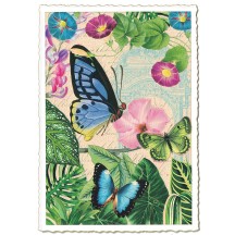 Butterfly Collage Postcard ~ Germany