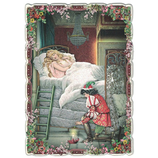 The Princess and the Pea Fairytale Postcard ~ Germany