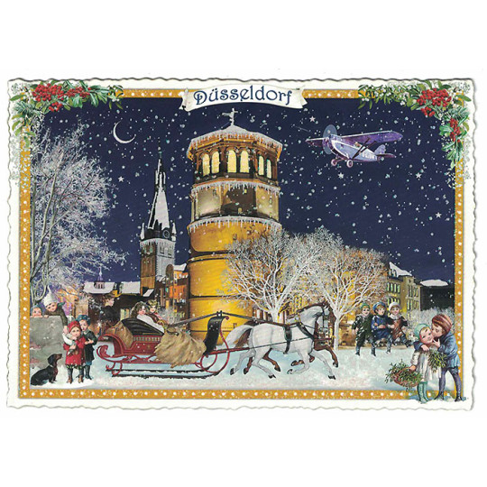 Dusseldorf Christmas Postcard ~ Germany