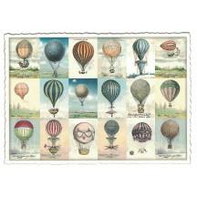 Mixed Hot Air Balloons Postcard ~ Germany