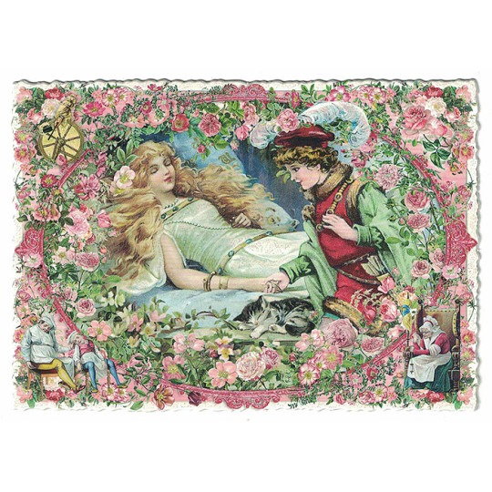 Sleeping Beauty Fairytale Postcard ~ Germany