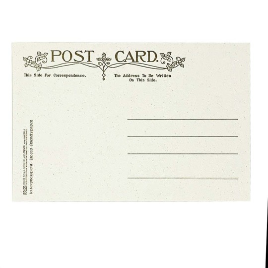 Letterpress Old Fashioned Santa Postcard ~ Rossi Italy