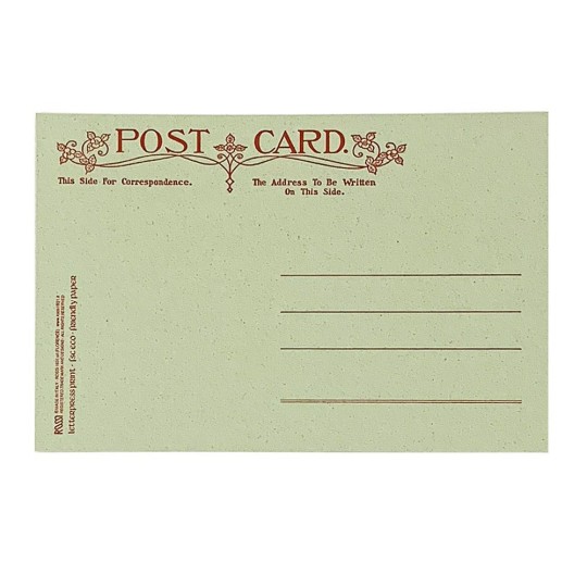 Letterpress Old Fashioned Holly Berry Postcard ~ Rossi Italy