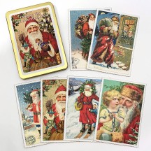 Greetings from Santa Claus Postcard Set ~ 12 Postcards in a Tin ~ Germany