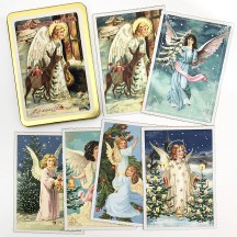 Heavenly Greetings Angels Postcard Set ~ 12 Postcards in a Tin ~ Germany