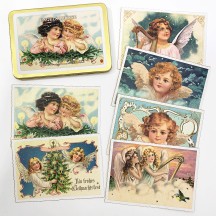 Angel's Greetings Postcard Set ~ 12 Postcards in a Tin ~ Germany