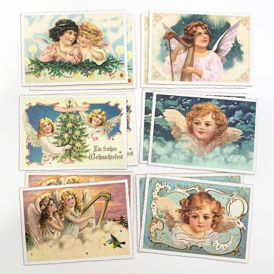 Angel's Greetings Postcard Set ~ 12 Postcards in a Tin ~ Germany