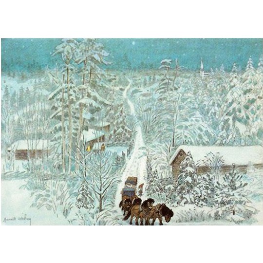 Little Vigg's Christmas Eve Postcard Harlad Wiberg ~ Sweden