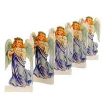 Petite Christmas Angel Folding Paper Frieze from Sweden ~ 3" tall