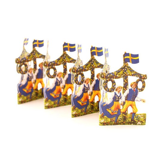 Swedish Petite Folding Paper Frieze from Sweden ~ 2-3/4" tall