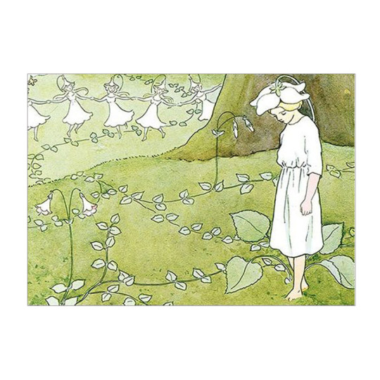 Flower Girl Postcard ~ Sweden