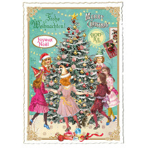 Festive Christmas Tree Postcard ~ Germany