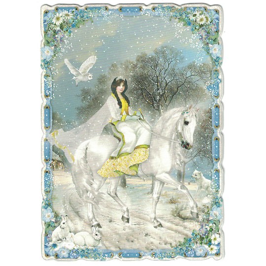 The Snow Queen Fairytale Postcard ~ Germany