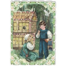 Hansel and Gretel Fairytale Postcard ~ Germany