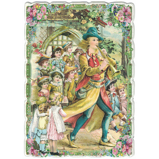 The Pied Piper of Hamelin Fairytale Postcard ~ Germany