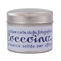 Coccoina Paste Tin w/ Brush ~ Made in Italy ~ Pastel Blue Label