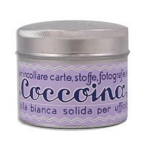 Coccoina Paste Tin w/ Brush ~ Made in Italy ~ Pastel Purple Label
