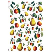 Mixed Pears Rice Paper Decoupage Sheet ~ Italy